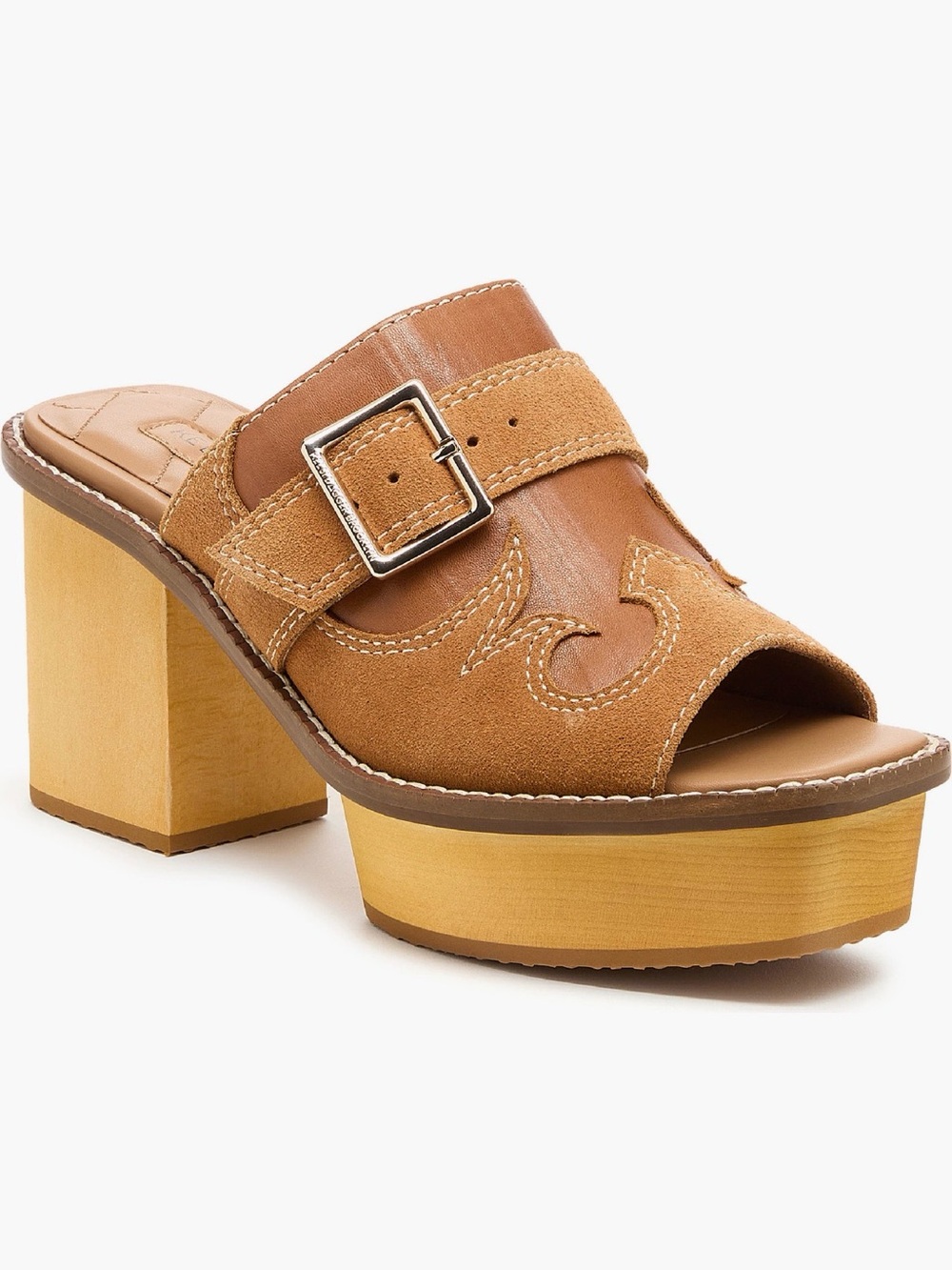 Kelsi Dagger Gerri Block Heel Platform Slide Sandal